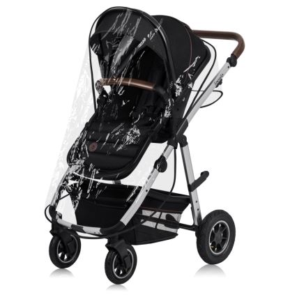 Lionelo - Kombi-Kinderwagen 2-in-1 AMBER Black Silver