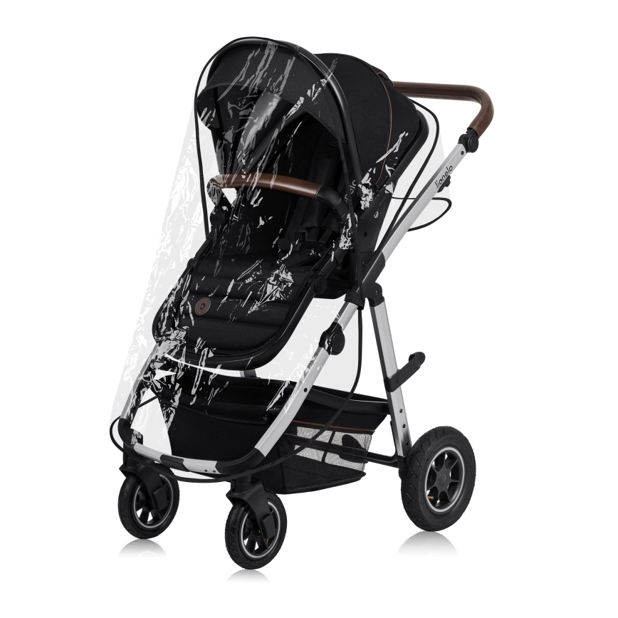 Lionelo - Kombi-Kinderwagen 2-in-1 AMBER Black Silver