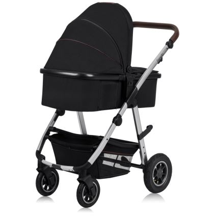 Lionelo - Kombi-Kinderwagen 2-in-1 AMBER Black Silver
