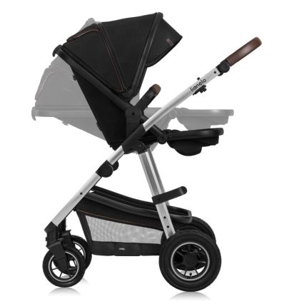 Lionelo - Kombi-Kinderwagen 2-in-1 AMBER Black Silver