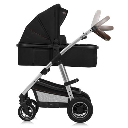 Lionelo - Kombi-Kinderwagen 2-in-1 AMBER Black Silver