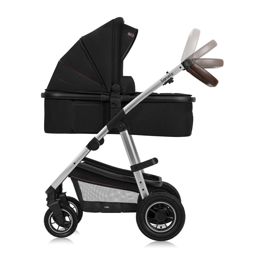 Lionelo - Kombi-Kinderwagen 2-in-1 AMBER Black Silver