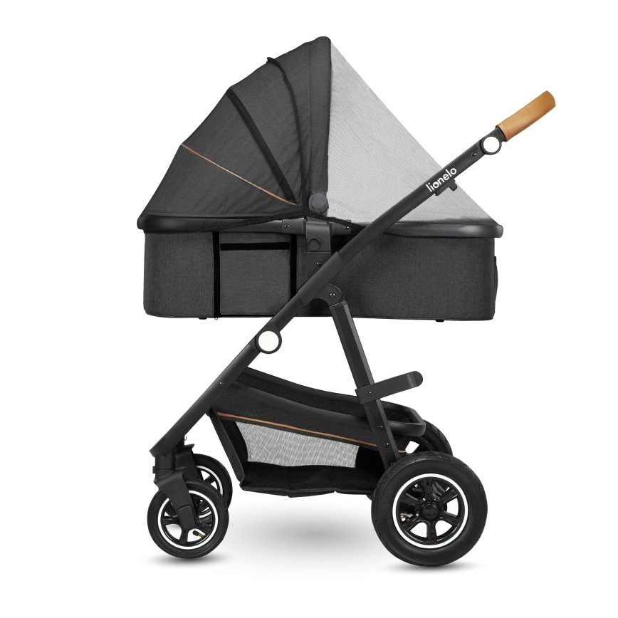 Lionelo - Kombi-Kinderwagen 2-in-1 AMBER Grau-Graphit