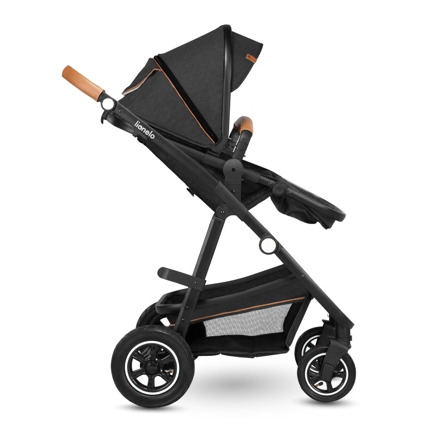 Lionelo - Kombi-Kinderwagen 2-in-1 AMBER Grau-Graphit