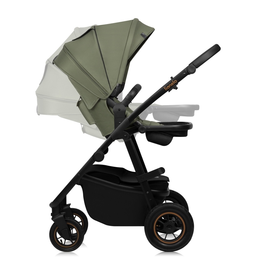 Lionelo - Kombi-Kinderwagen 2-in-1 AMBER PLUS Green Forest