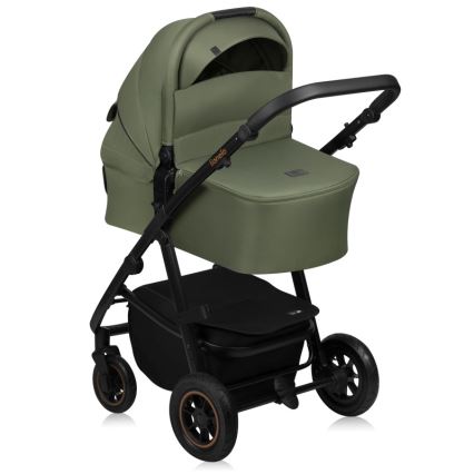 Lionelo - Kombi-Kinderwagen 2-in-1 AMBER PLUS Green Forest