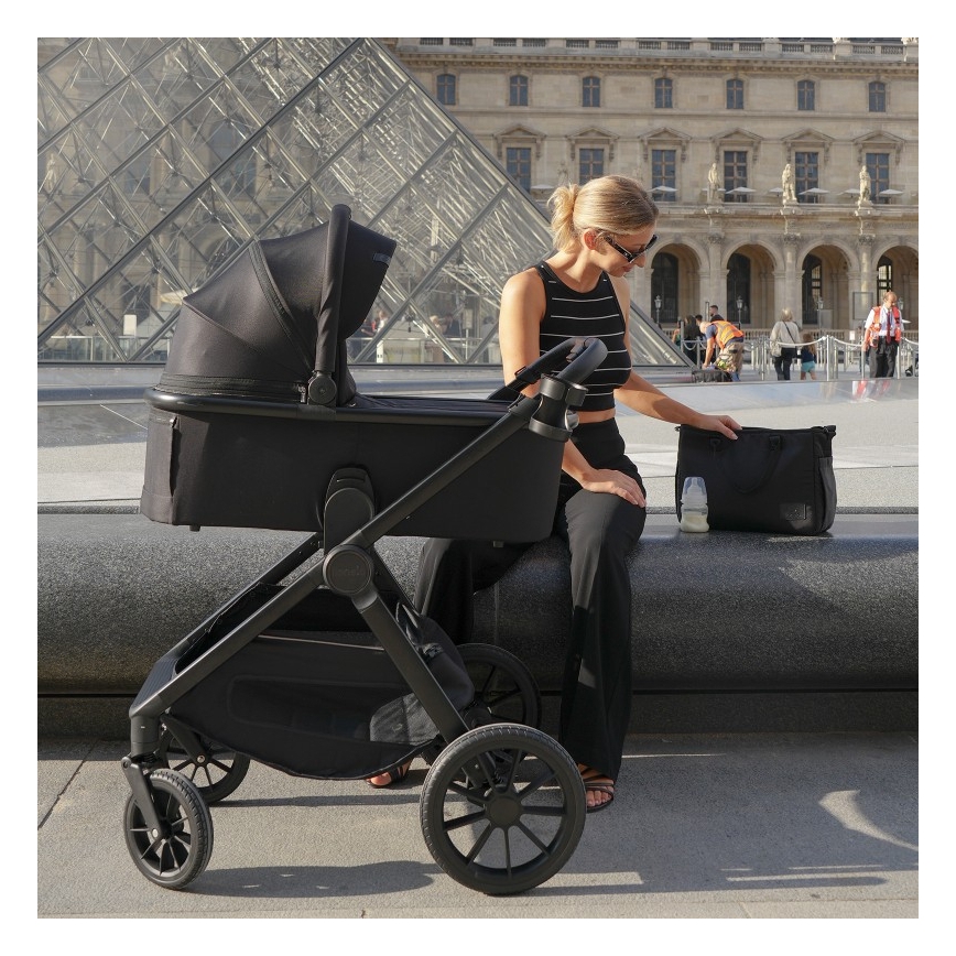 Lionelo - Kombi-Kinderwagen 2-in-1 LAYLA Black Onyx