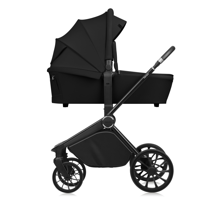 Lionelo - Kombi-Kinderwagen 2-in-1 MIKA PLUS Black Onyx