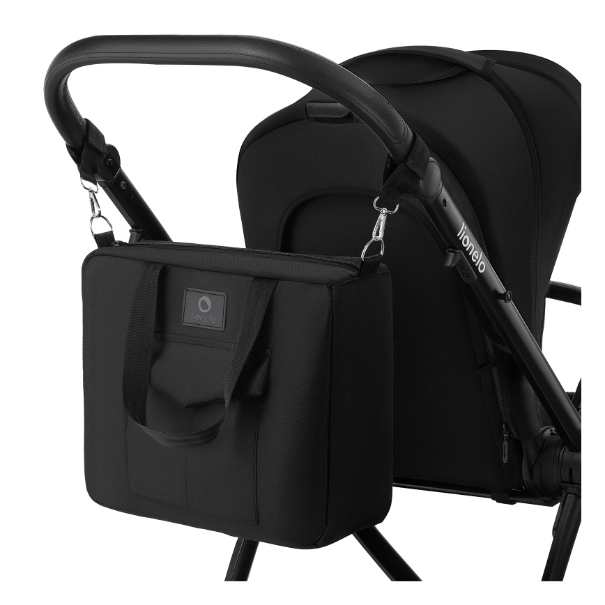 Lionelo - Kombi-Kinderwagen 3-in-1 MERIL Black Onyx