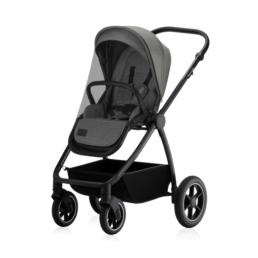 Lionelo - Kombi-Kinderwagen 3-in-1 MERIL Grey Stone