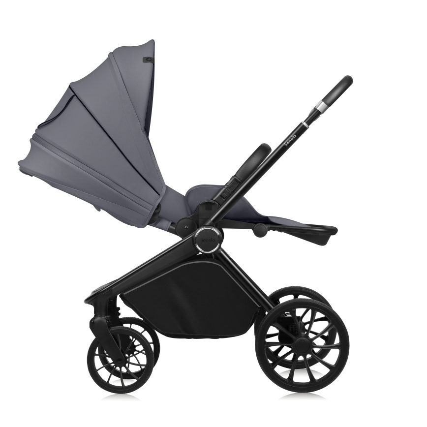 Lionelo - Kombi-Kinderwagen 3-in-1 MIKA PLUS Grey Stone