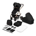 Lionelo - Kombikinderwagen 2-in-1 AMBER Schwarz Onyx