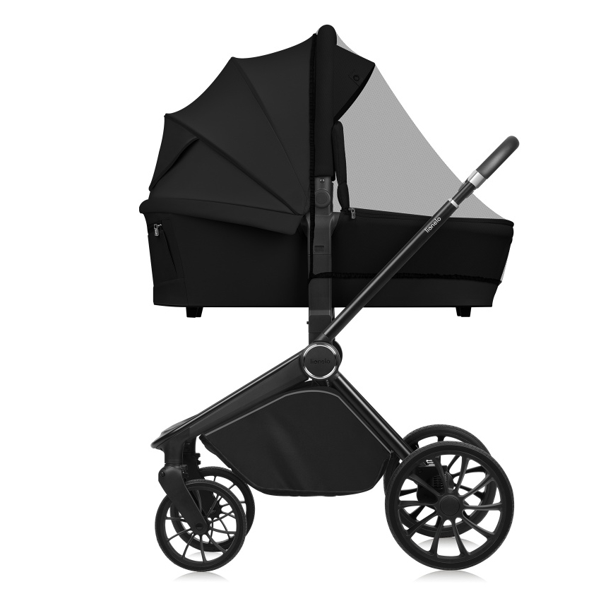Lionelo - Kombikinderwagen 2-in-1 MIKA PLUS Onyx-Schwarz