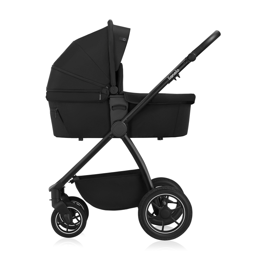Lionelo - Kombinierter 2-in-1 Kinderwagen MERIL Black Onyx