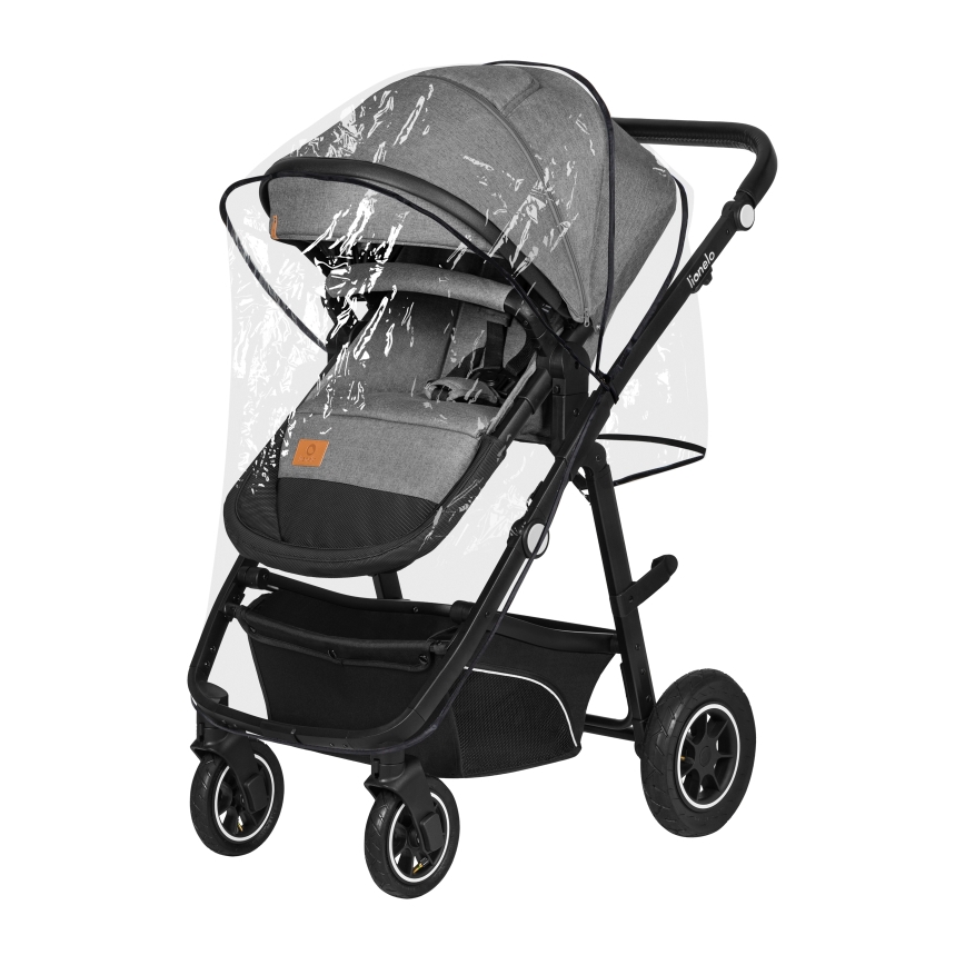 Lionelo - Kombinierter 3-in-1 Kinderwagen BIANKA Grey Stone