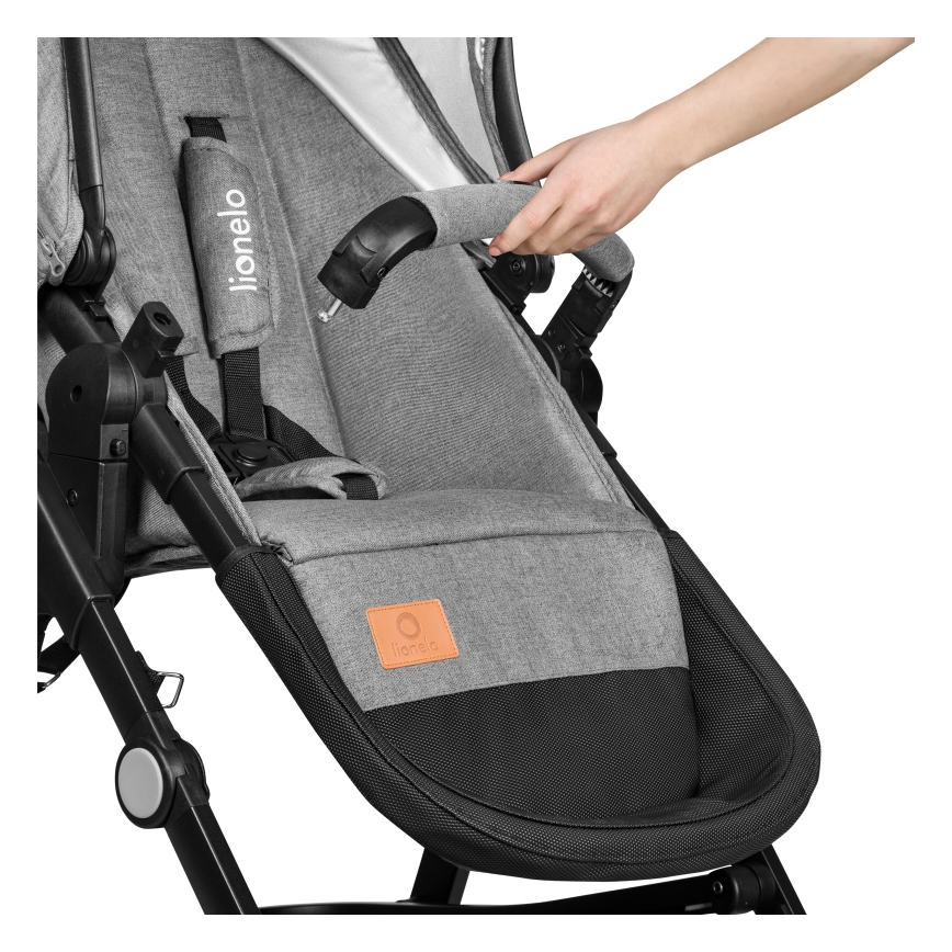 Lionelo - Kombinierter 3-in-1 Kinderwagen BIANKA Grey Stone
