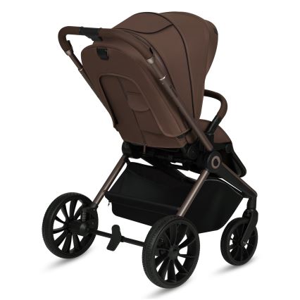 Lionelo - Kombinierter 3-in-1-Kinderwagen MIKA PLUS Mocha Mousse