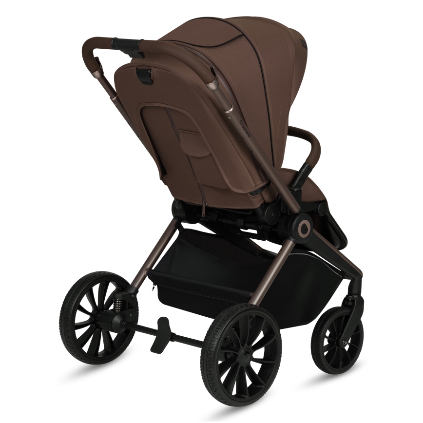 Lionelo - Kombinierter 3-in-1-Kinderwagen MIKA PLUS Mocha Mousse