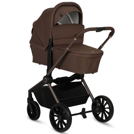 Lionelo - Kombinierter 3-in-1-Kinderwagen MIKA PLUS Mocha Mousse