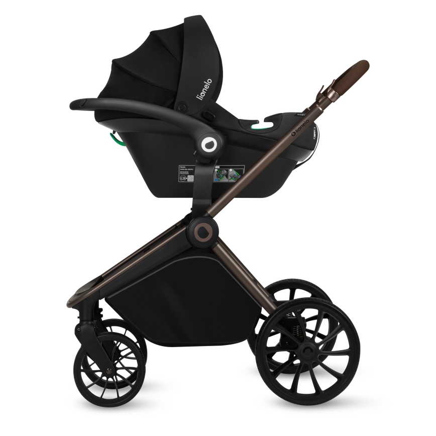 Lionelo - Kombinierter 3-in-1-Kinderwagen MIKA PLUS Mocha Mousse