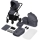Lionelo - Kombinierter Kinderwagen 2-in-1 AMBER PLUS Grau Graphit