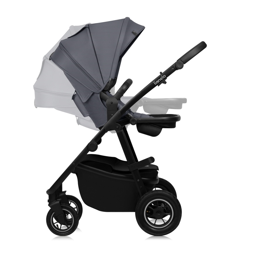 Lionelo - Kombinierter Kinderwagen 2-in-1 AMBER PLUS Grau Graphit
