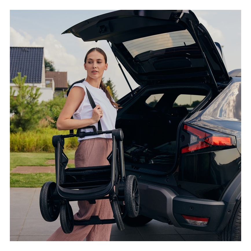 Lionelo - Kombinierter Kinderwagen 2-in-1 MIKA PLUS Steingrau