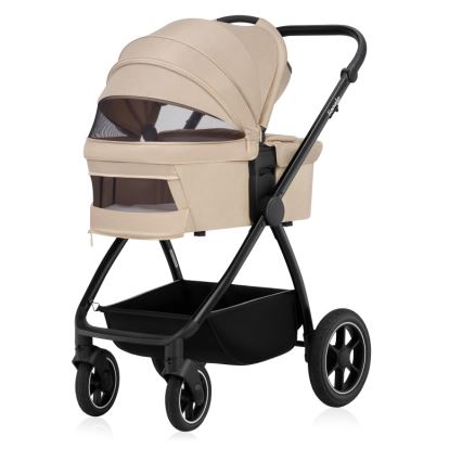 Lionelo - Kombinierter Kinderwagen 3-in-1 MERIL Beige Sand