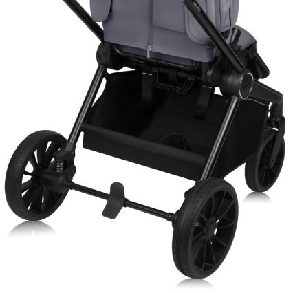 Lionelo - Kombinierter Kinderwagen 3-in-1 MIKA PLUS Grey Stone