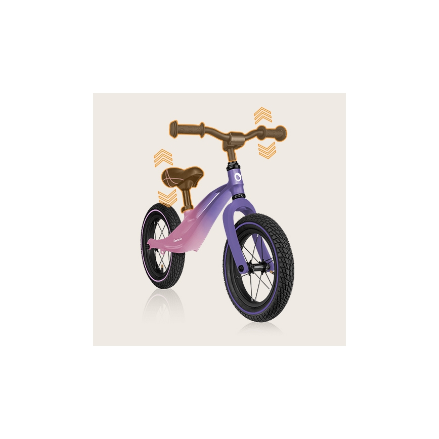 Lionelo - Laufrad BART AIR violett/rosa
