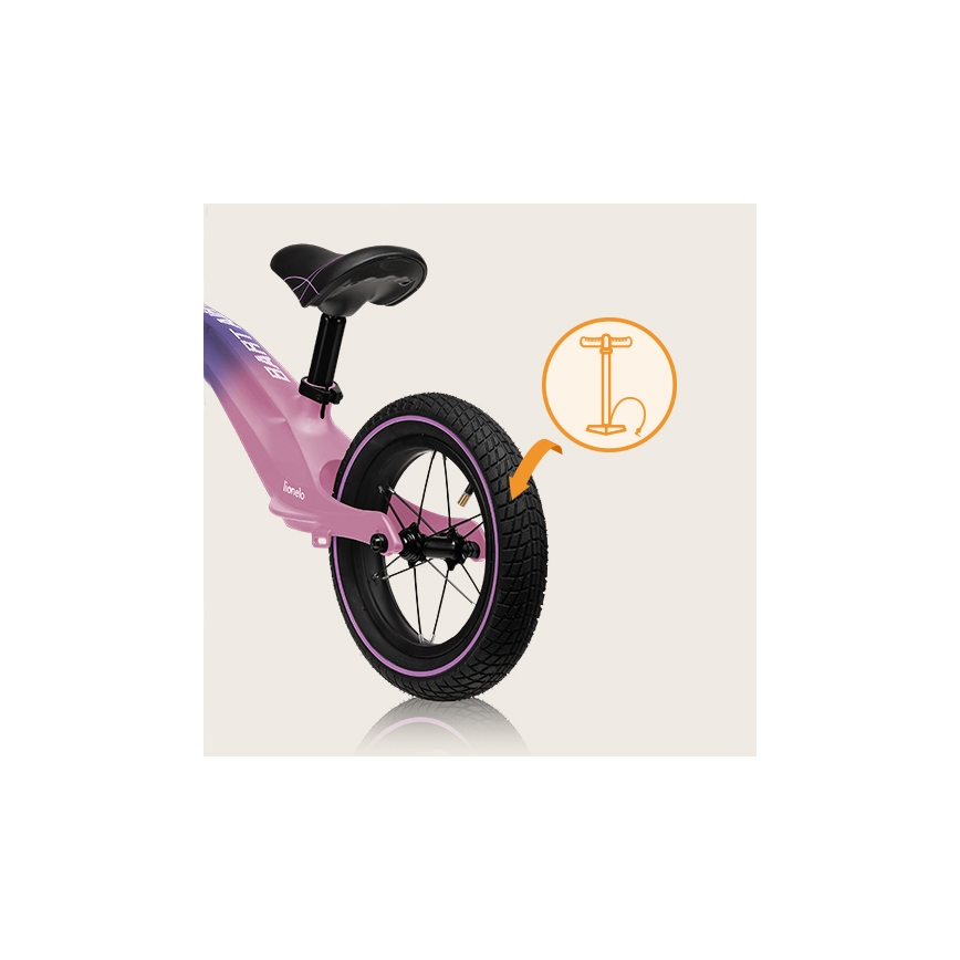 Lionelo - Laufrad BART AIR violett/rosa