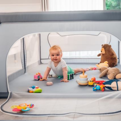 Lionelo - Laufstall WILLOW grau