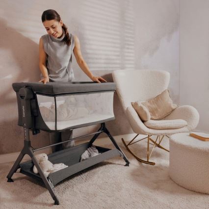 Lionelo - Lettino 3 in 1 LEONIE PLUS grigio