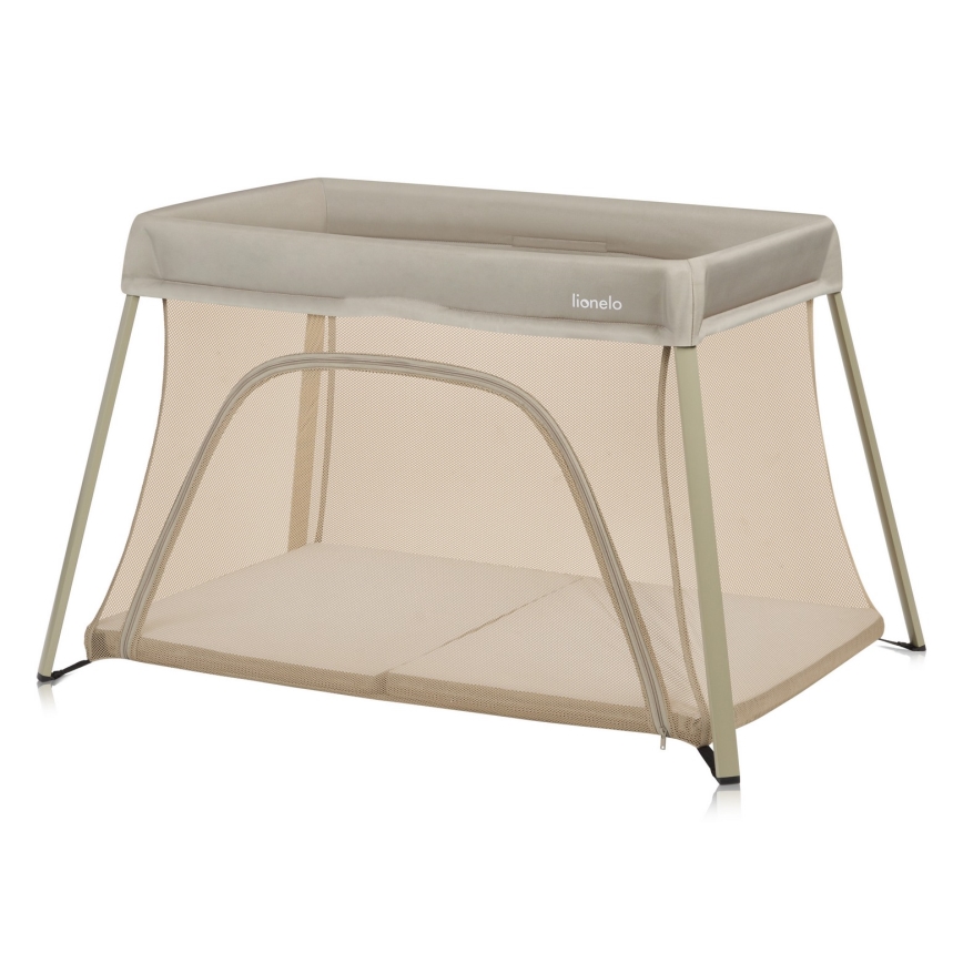 Lionelo - Lettino da viaggio 3 in 1 ALICE Beige Oliva