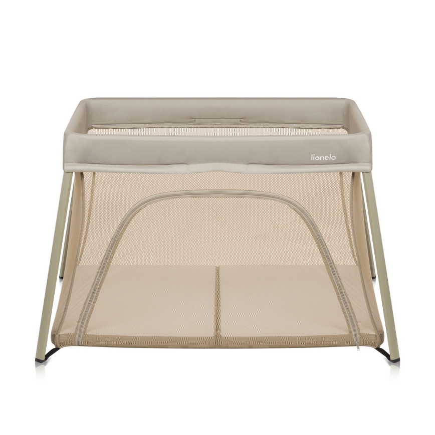 Lionelo - Lettino da viaggio 3 in 1 ALICE Beige Oliva