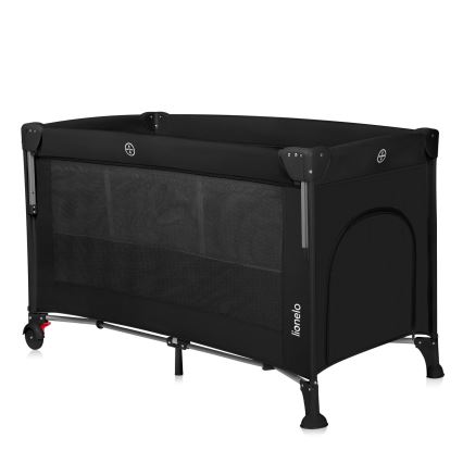 Lionelo - Lettino da viaggio 3 in 1 ELLEN Black Carbon