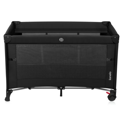 Lionelo - Lettino da viaggio 3 in 1 ELLEN Black Carbon