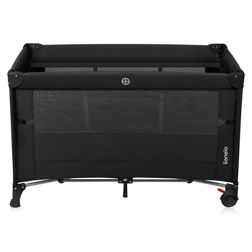 Lionelo - Lettino da viaggio 3 in 1 ELLEN Black Carbon