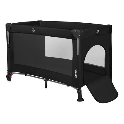 Lionelo - Lettino da viaggio 3 in 1 ELLEN Black Carbon