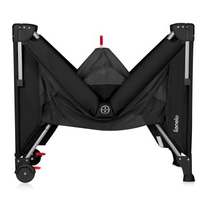 Lionelo - Lettino da viaggio 3 in 1 ELLEN Black Carbon