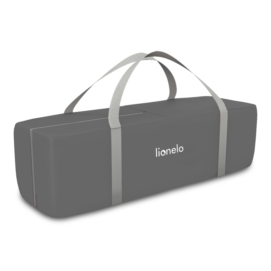 Lionelo - Lettino da viaggio FLOWER Grigio Scandi