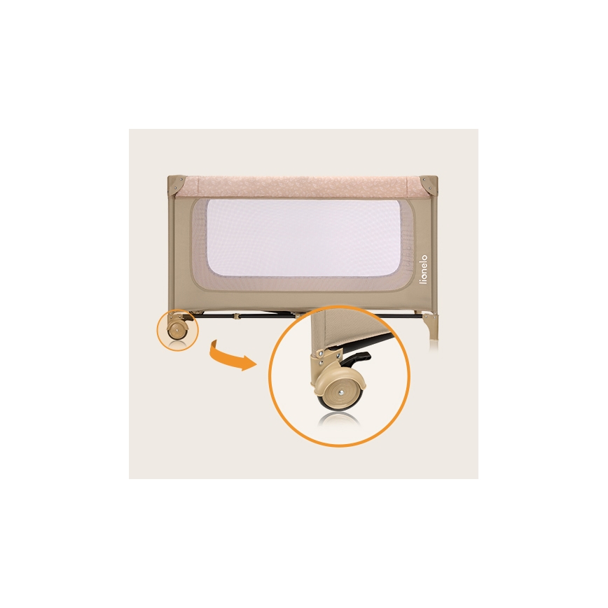 Lionelo - Lettino da viaggio JASMIN EASY FOLD Beige Sand