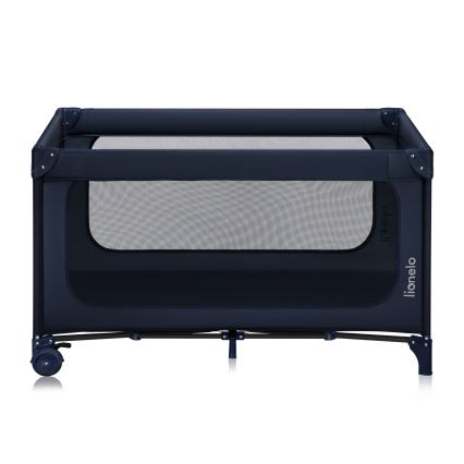 Lionelo - Lettino da viaggio JASMIN EASY FOLD Blu navy