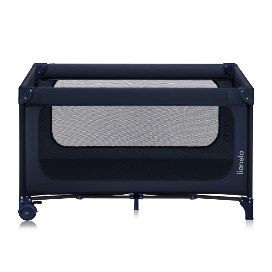 Lionelo - Lettino da viaggio JASMIN EASY FOLD Blu navy