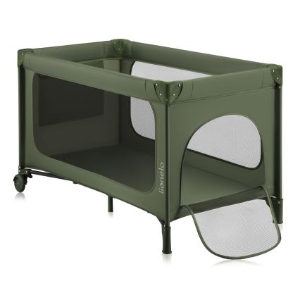 Lionelo - Lettino da viaggio JASMIN EASY FOLD Verde oliva
