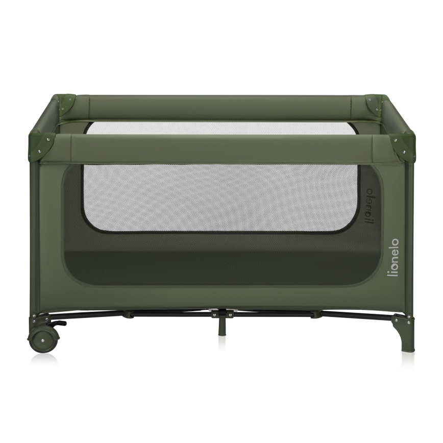 Lionelo - Lettino da viaggio JASMIN EASY FOLD Verde oliva