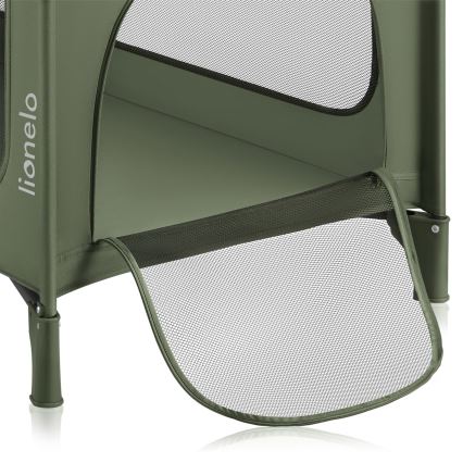 Lionelo - Lettino da viaggio JASMIN EASY FOLD Verde oliva