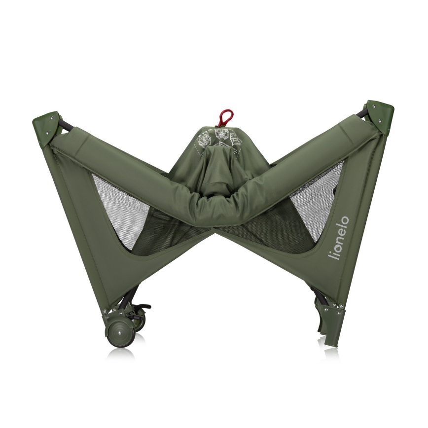 Lionelo - Lettino da viaggio JASMIN EASY FOLD Verde oliva