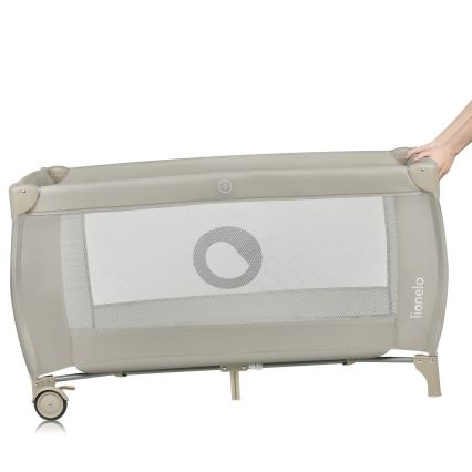 Lionelo - Lettino da viaggio STEFI PLUS Beige Cappuccino