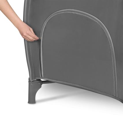 Lionelo - Lettino da viaggio STEFI PLUS Grigio/Bianco